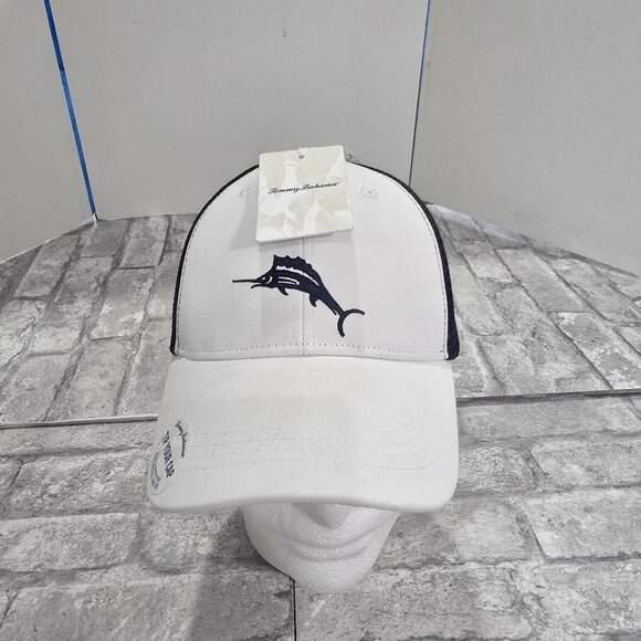 NWT TOMMY BAHAMA “Tip Your Cap” Marlin Logo‎ Trucker Hat - Picture 1 of 10